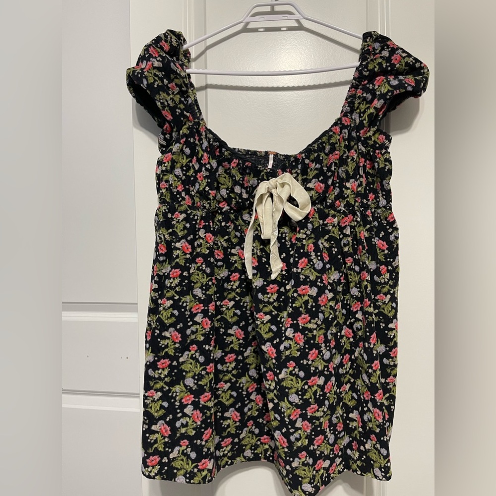 Free People chord babydoll mini dress
